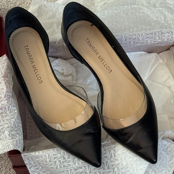 Tamara Mellon Shoes - Tamara Mellon Darling Flats Black EUC